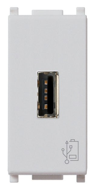 14292.SL - Plana Silver Unit alimentazione USB 5V1‚5A 1M Silver 