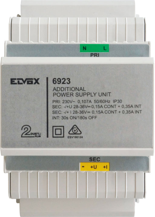 6923 - Elvox Alimentatore Due Fili Plus 230V supplementare 
