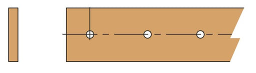 EV1119 - N. 2 barre 20x5 mm forate e filettate M6 L=2000 mm 