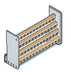 AD1028 - Ripartitore modulare 4P‚ 125A - 89x93x48mm (LxLxH) 