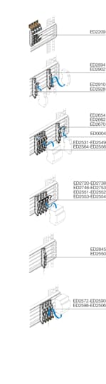 ED2654 - Modulo base L1/Neutro alto 40A 