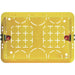 PACK503E - Confezione da 20 pezzi di Scatola da incasso in resina gialla 3M 108x74x53‚5mm503E BTicino 